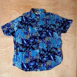 100% Silk Button Up Shirt